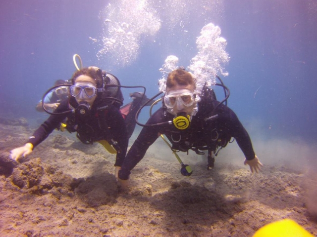  Hand in hand on the seabed 